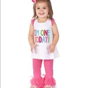 Mud pie birthday outfit 12-18 mos